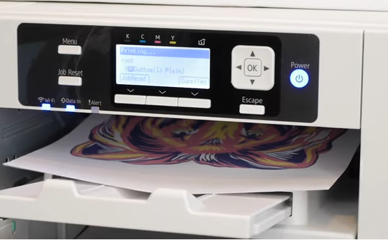 Printing with A SUB Sublimation paper
