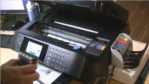Ink filling process on Espon printer