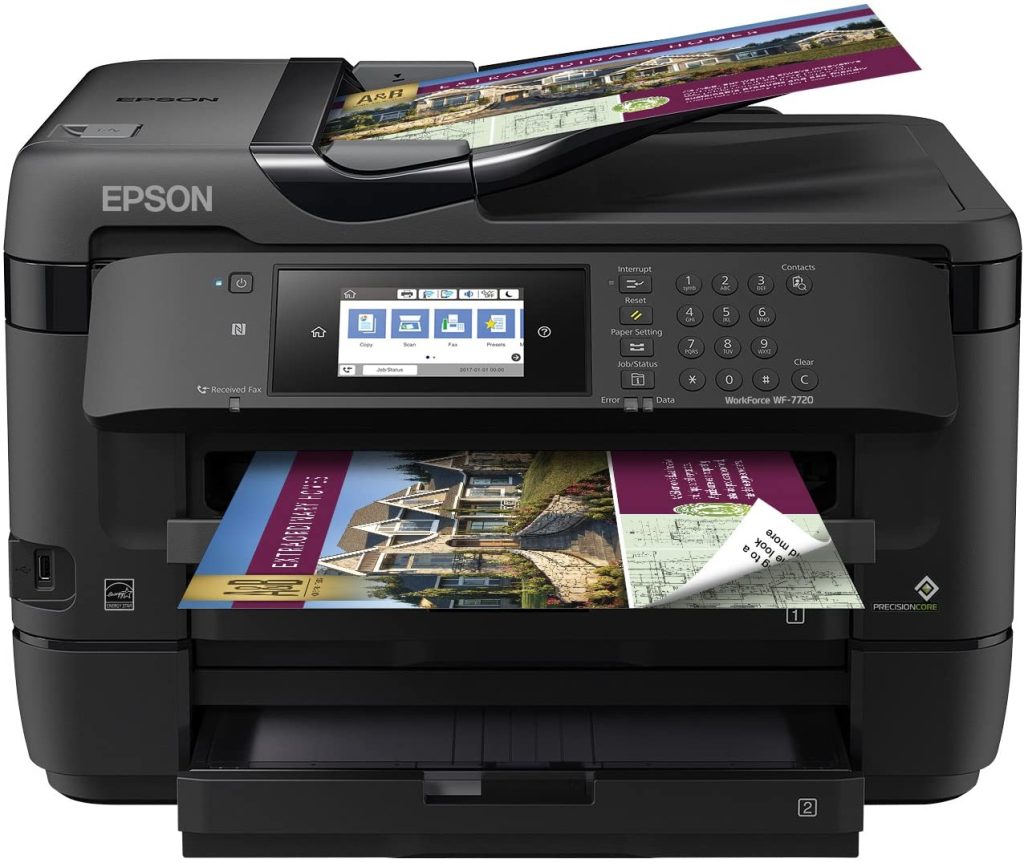 Wide-format Color Inkjet Printer with Copy, Scan, Fax